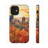 An Urban Autumn Overlook - Impact Resistant Phone Case iPhone 12 Mini Glossy